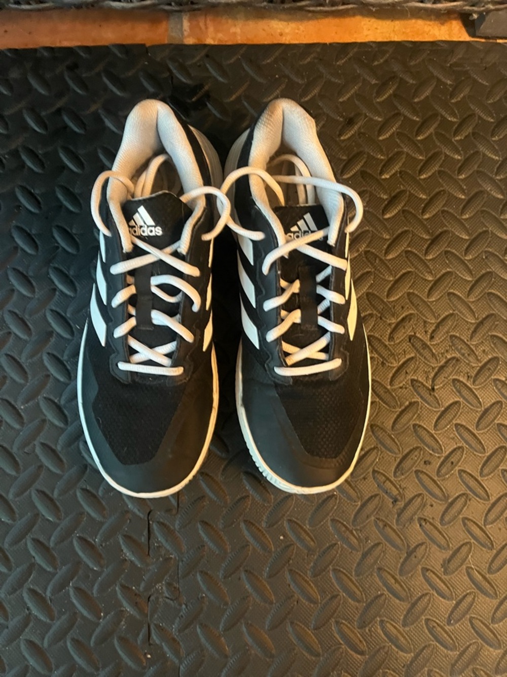 adidas Black and White Athletic Sneakers